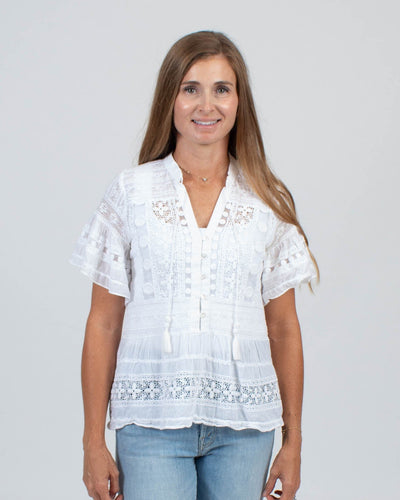 Sea New York Clothing XS | US 2 Eyelet Detail Blouse