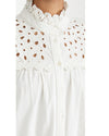 Sea New York Clothing XXS Hazel Eyelet Button Down Dress