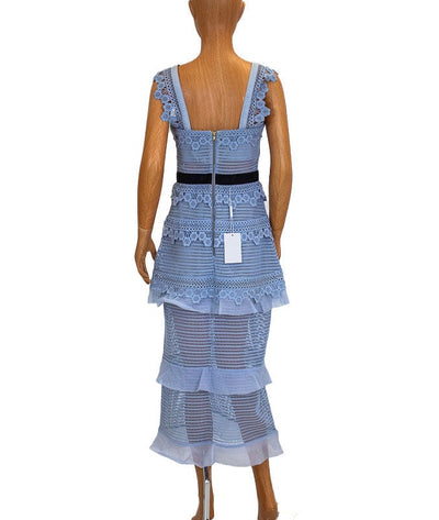 SELF-PORTRAIT Clothing XS | US 2 "Petunia Panelled" Midi Dress