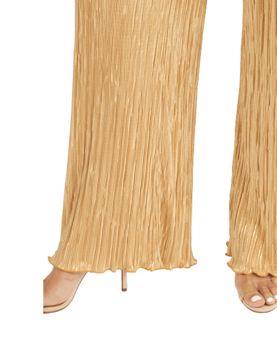 Show Me Your Mumu Clothing Everywhere Pants Gold Pleat