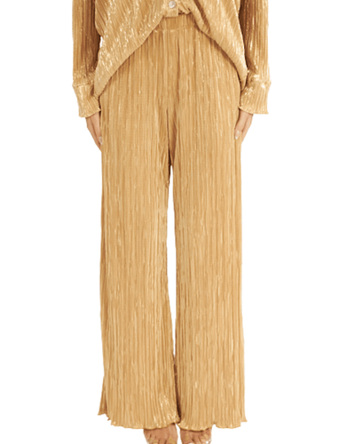 Show Me Your Mumu Clothing Small Everywhere Pants Gold Pleat