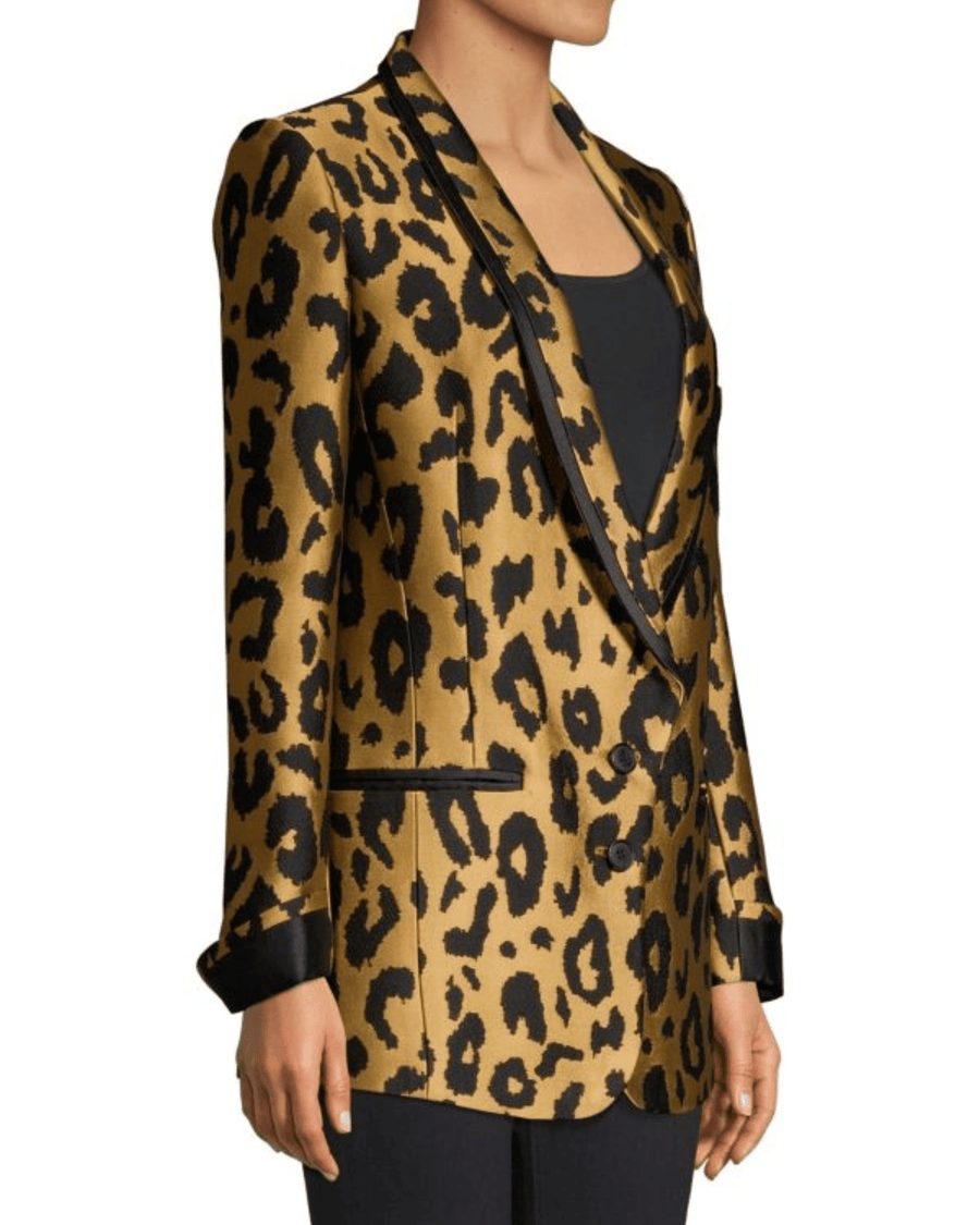 SMYTHE Clothing XS | US 4 Salon Leopard Print Blazer