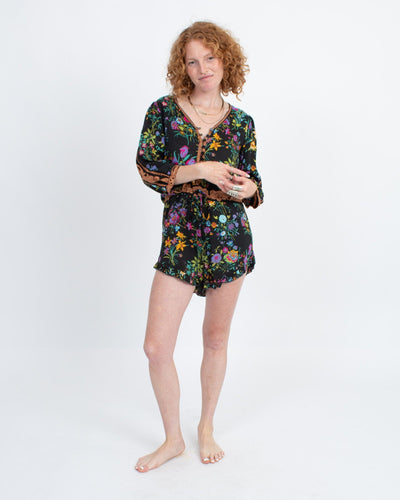 SPELL Clothing Small Floral Print Romper
