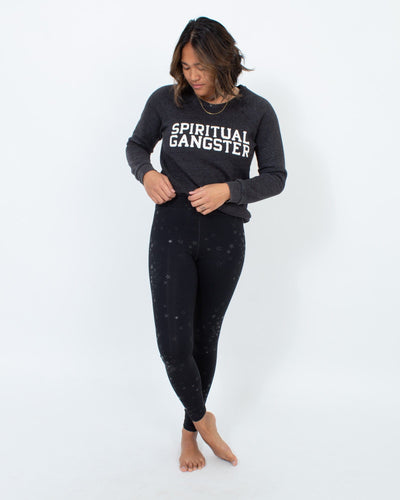 Spiritual Gangster Clothing Small Grey Pullover Sweater