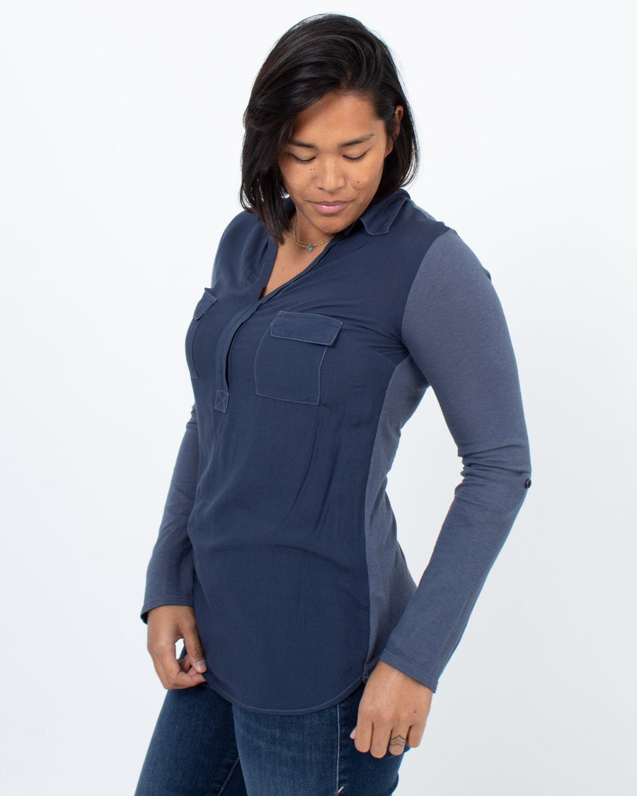 Splendid Clothing XS Collared Tee