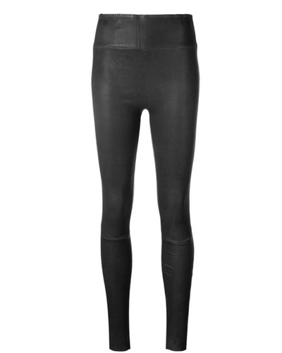 SPRWMN Clothing XS SPRWMN Black Leather Ankle Legging