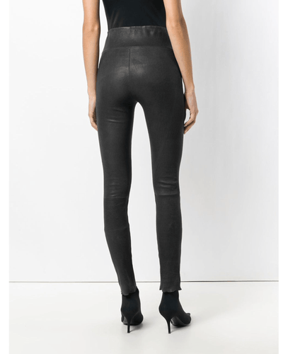 SPRWMN Clothing XS SPRWMN Black Leather Ankle Legging