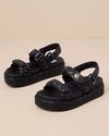 Steve Madden Shoes Small | 7 Big Mona Black Quilted Leather Slingback Sandals