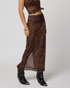 STILL WATER Clothing Medium Mesh Fold Down Maxi Skirt