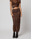STILL WATER Clothing Medium Mesh Fold Down Maxi Skirt