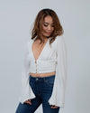 Stone Cold Fox Clothing Small Cropped Cream Blouse