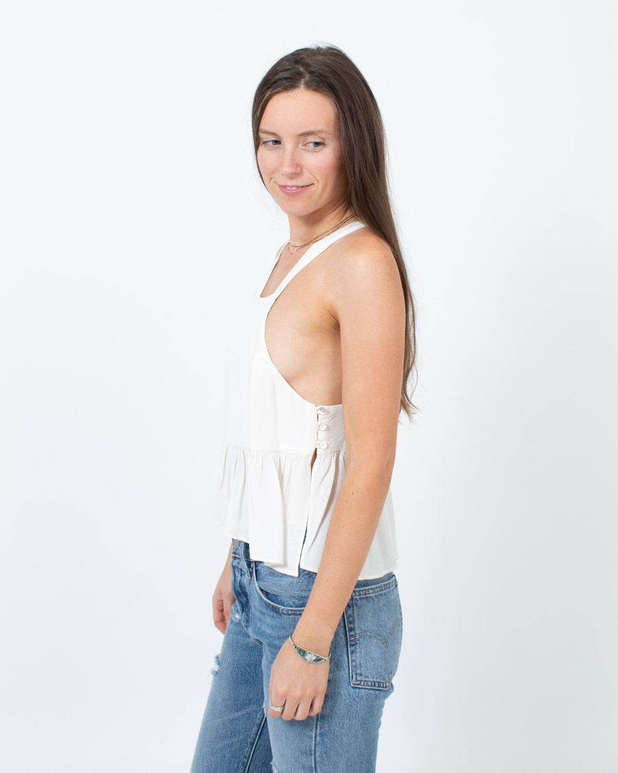 Stone Cold Fox Clothing XS Cream Tank Top