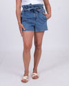 SUNCOO Clothing XS Denim Paperbag Shorts