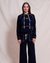 Contrast Stitch Hoodie In Deep Navy