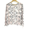 SUNDRY Clothing XS Pink & Grey Snake Print