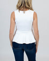 Susana Monaco Clothing XS White Peplum Tank