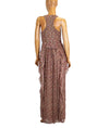Thandon Addition Clothing Small | US 4 Floral Razor Back Ruffle Maxi Dress