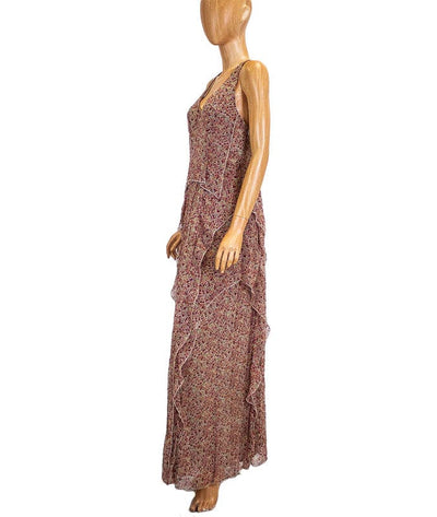Thandon Addition Clothing Small | US 4 Floral Razor Back Ruffle Maxi Dress