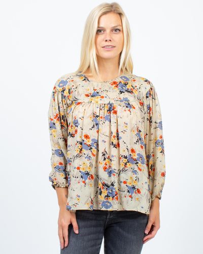 The Great Clothing Small High Low Balloon Sleeve Top