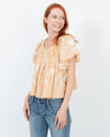 The Great Clothing XS | US 0 Embroidered Short Sleeve Blouse