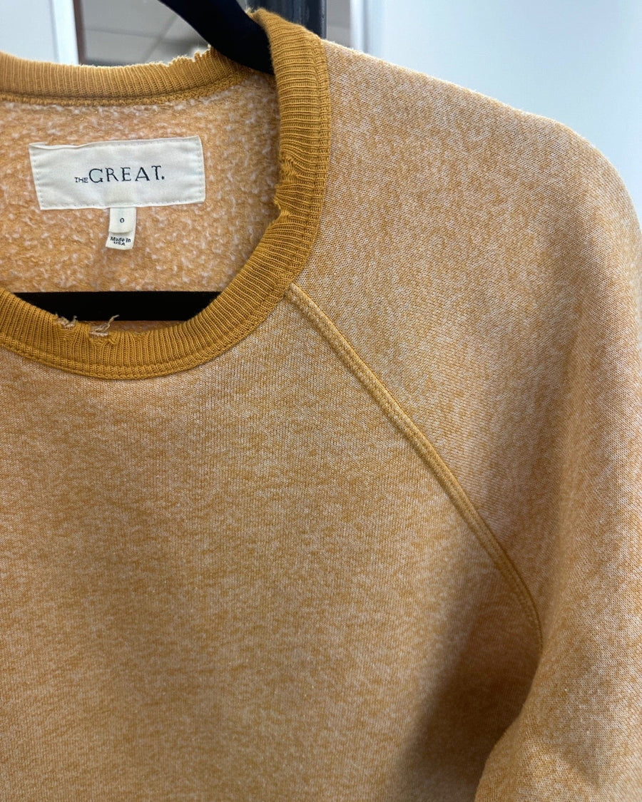The Great Clothing XS | US 0 The College Sweatshirt in Heathered Orange