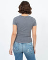 The Lady & The Sailor Clothing Small Grey Ribbed Tee