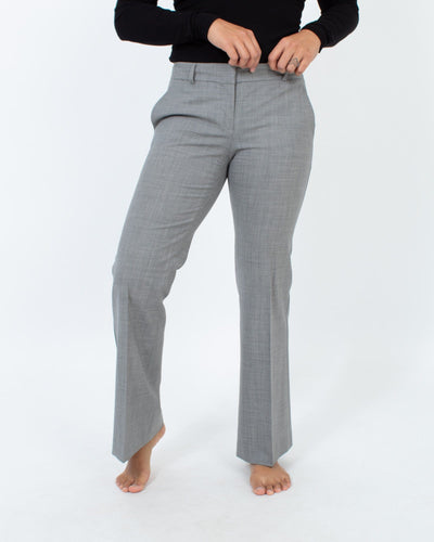 Theory Clothing Medium | US 6 Grey Straight Leg Trousers