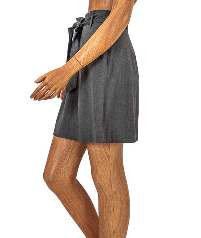Theory Clothing Small | US 4 Grey Pleated Mini Skirt