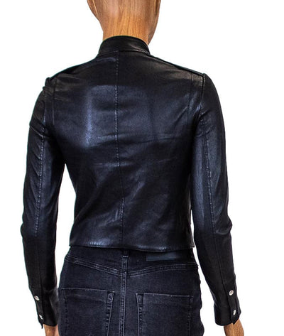 Theory Clothing XS Cropped Leather Jacket
