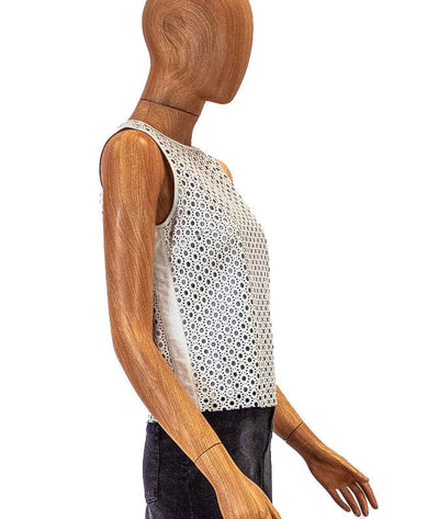 Theory Clothing XS Cutout Leather Top