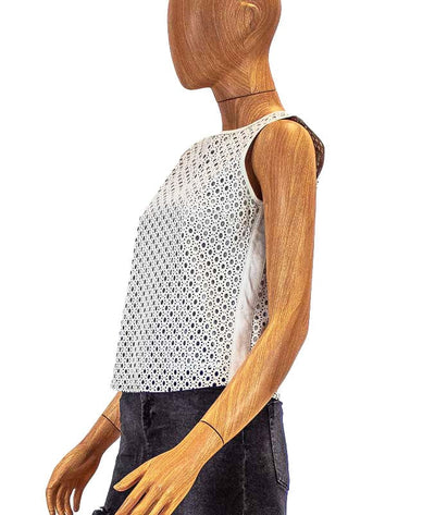 Theory Clothing XS Cutout Leather Top