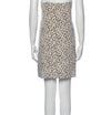 Tibi Clothing Medium | 8 Silk Cheetah Mini Dress