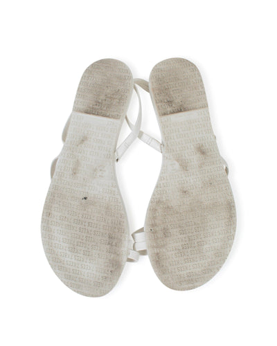 TKEES Shoes Small | US 6 Cream Flat Sandals