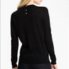 Tory Burch Clothing Small Tory Burch Cashmere Back Collar Button Sweater