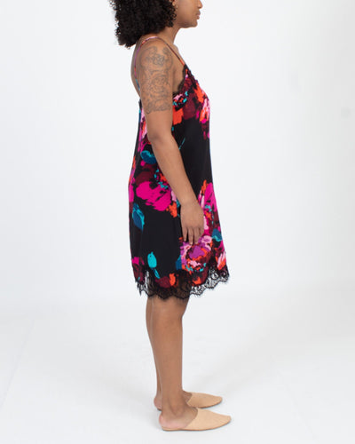 Trina Turk Clothing Large Floral Silk Slip Dress