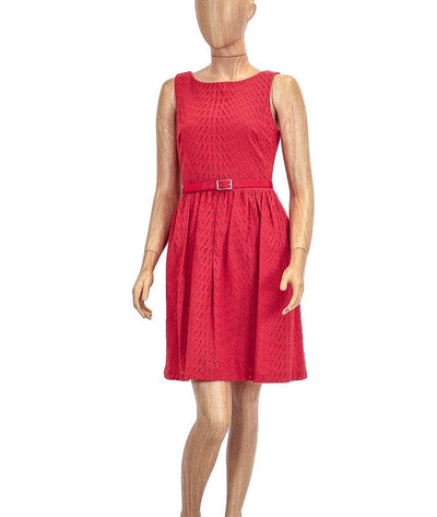 Trina Turk Clothing Small | US 4 Eyelet Belted Dress