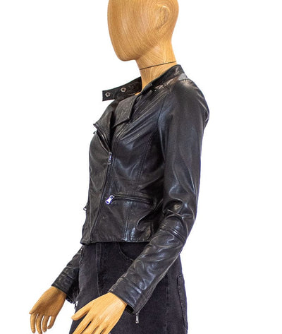 Trina Turk Clothing XS | US 0 Cropped Leather Jacket