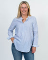 TROVATA Clothing Small Henley Stripe Pullover Blouse