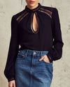 Tularosa Clothing Small "Coco" Keyhole Blouse