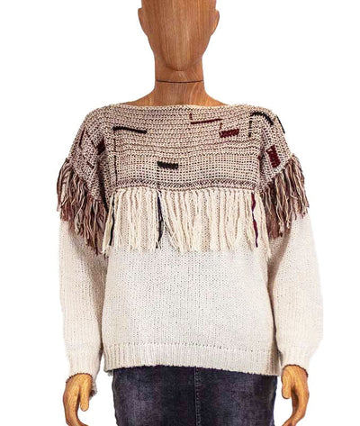 Ulla Johnson Clothing Medium Fringe Pullover Sweater