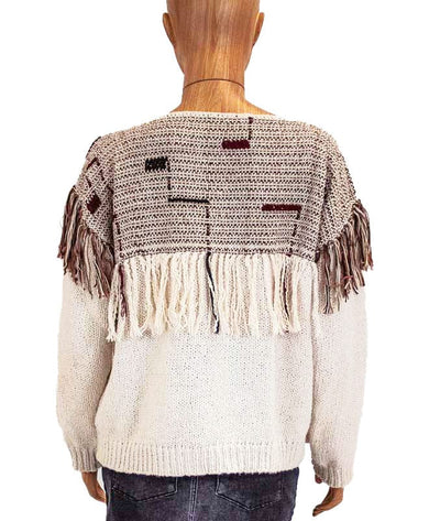 Ulla Johnson Clothing Medium Fringe Pullover Sweater