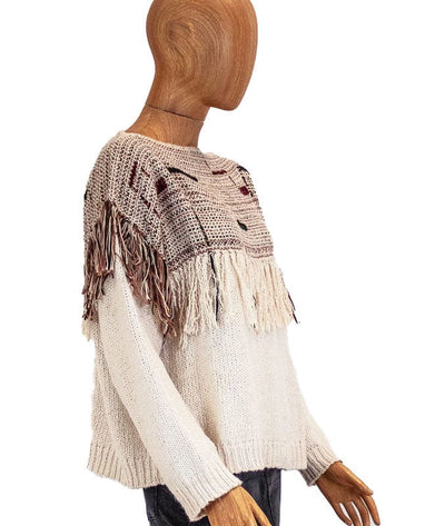 Ulla Johnson Clothing Medium Fringe Pullover Sweater