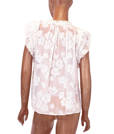 Ulla Johnson Clothing Medium | US 6 Embroidered Frill Top