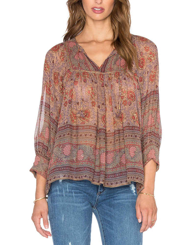 Ulla Johnson Clothing Medium | US 8 "Bea" Silk Blouse