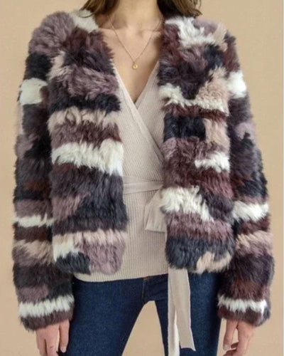 Ulla Johnson Clothing Small "Iris Rabbit Fur Bomber" Jacket