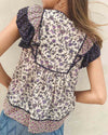 Ulla Johnson Clothing XS Floral Ruffle Blouse