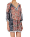 Ulla Johnson Clothing XS | US 0 "Navy & Orange Multi Silk Dress"