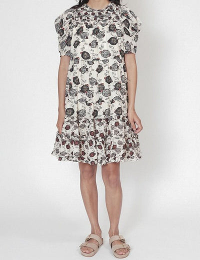 Ulla Johnson Clothing XS | US 2 ''Cassian Floral Cotton-Blend Midi Dress''