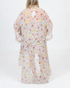 Valentino Clothing Small Floral Sheer Robe and Slip Set