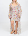 Valentino Clothing Small Floral Sheer Robe and Slip Set